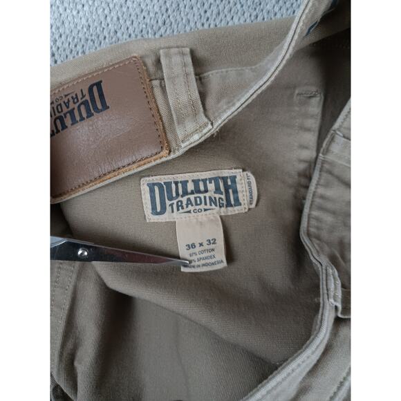 Duluth Trading Co, Flex Fire Hose Pants Mens 35X31 Beige Standard Fit Stretch - Picture 5 of 13
